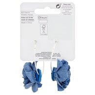 Superdrug Denim Flower Hoops