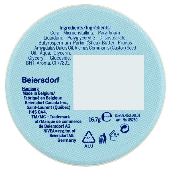 Nivea Lip Butter Tin Coconut 16.7g