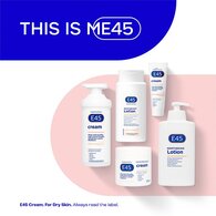 E45 Moisturising Cream for Dry Skin with Pump 500g