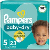 Pampers Baby-Dry Size 5 Nappies Carry Pack x23