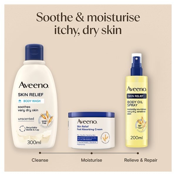 AVEENO Skin Relief light-weight Cream Jar 400ml