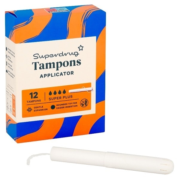 Superdrug Super Plus Applicator Tampon x12