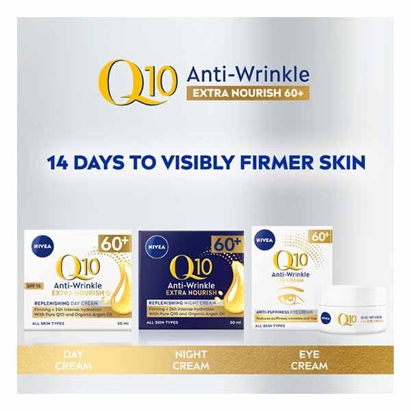 NIVEA Q10 60+ Anti-Wrinkle & Anti-Puffiness Eye Cream 20ml