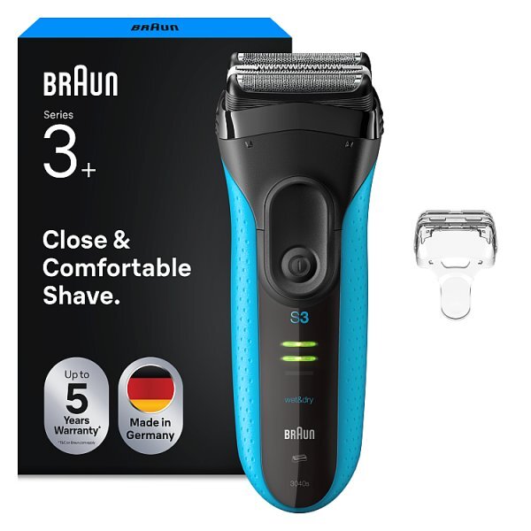 Braun Series 3+ Electric Shaver For Men, 3040S