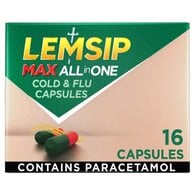 Lemsip Max All in OneCapsules Cold Flu Sore Throat 16s