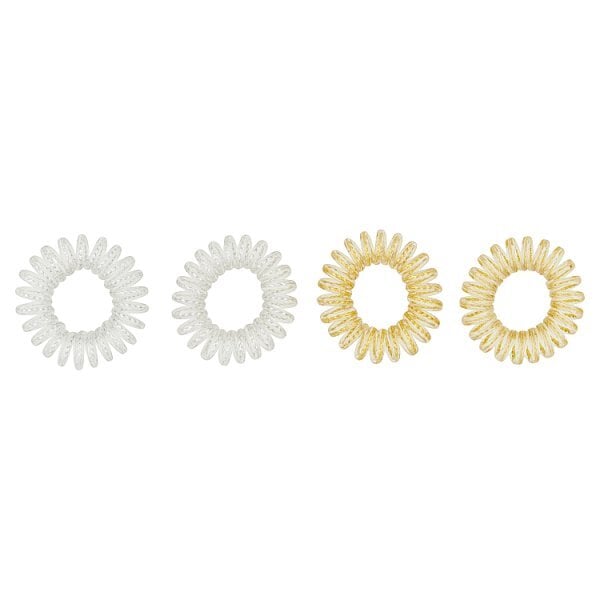 Superdrug 4 Metallic Spiral Hair Bands