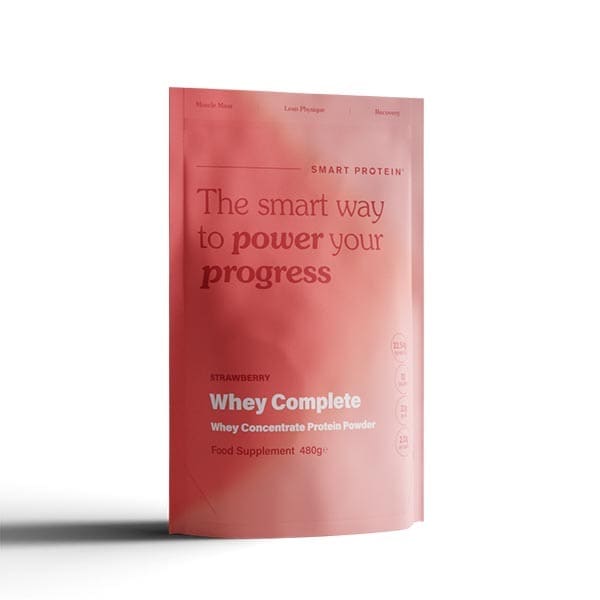 Smart Protein Whey Complete Strawberry Protein Powder 480g