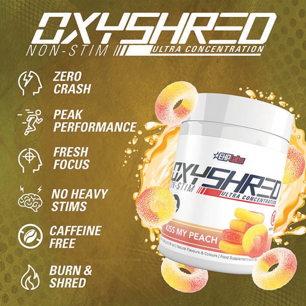 Oxyshred Non-Stim Kiss My Peach 20 Serve