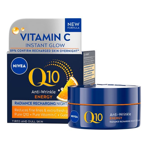 NIVEA Q10 Energy Recharging Night Cream with Vitamin C 50ml