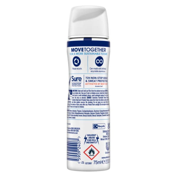 Sure Compressed Anti-Perspirant Aerosol Cotton Dry 75ml