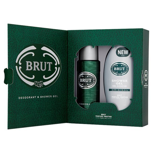 DNR Brut Original Shower Gel 250ml & Deodorant 200ml Gift Set
