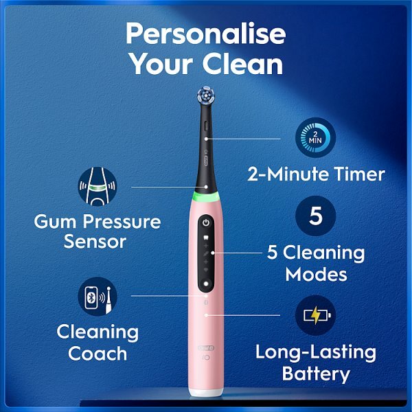 Oral-B iO5 Blush Pink Electric Toothbrush