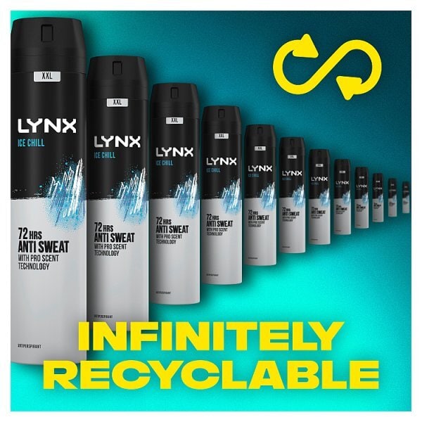 Lynx Anti-Perspirant Deodorant Spray,Xxl Ice Chill 250ml