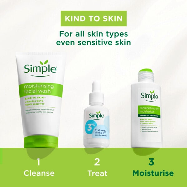 Simple Kind to Skin Replenishing Rich Face Moisturiser 125ml