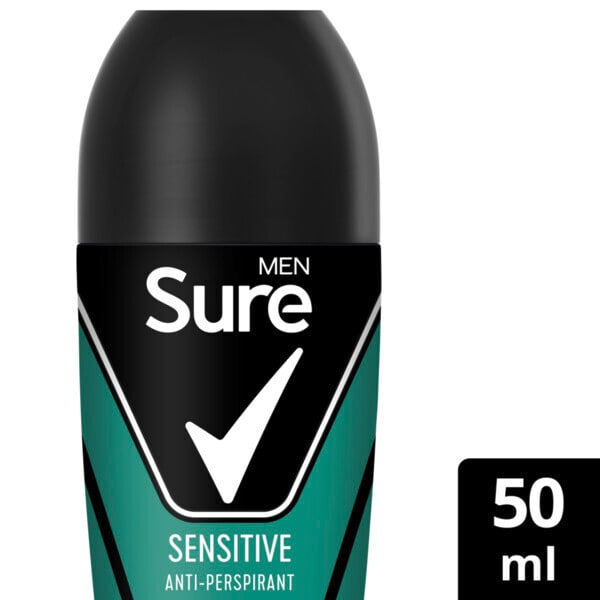 Sure Men Antiperspirant Deo Roll On Base Sensitive 50Ml