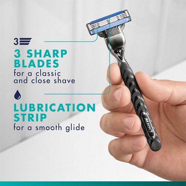 Gillette Mach3 Men's Razor Blade Refills, 12 Count