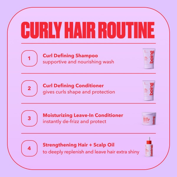 being CURL POWER Strengthening Hair and Scalp Oil 50 mL