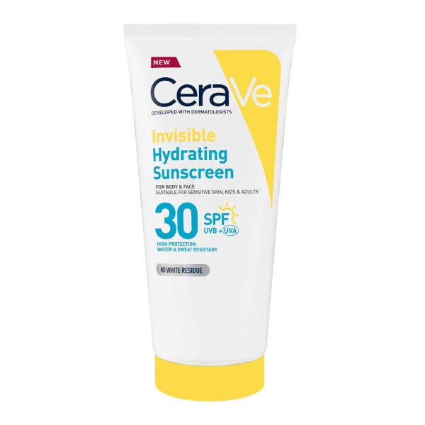 CeraVe Invisible Hydrating Sunscreen SPF 30 for body, face, & all skin types with 3 essential ceramides 177 ml