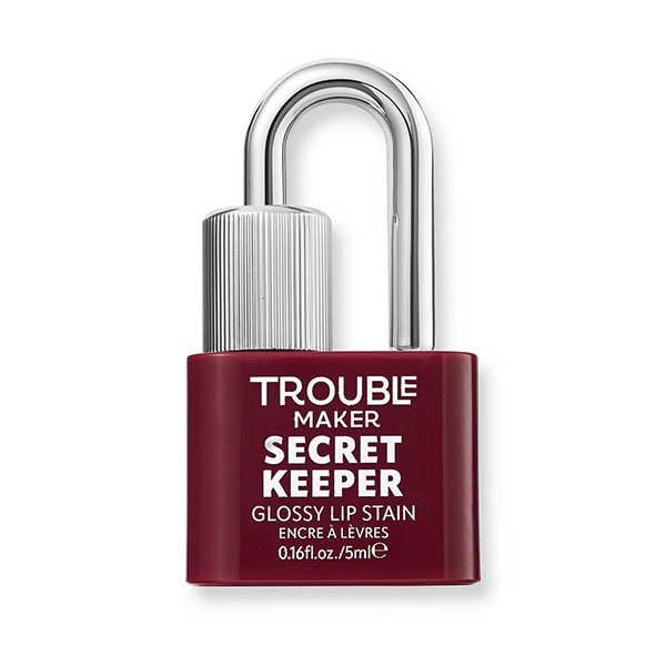 Trouble Maker Secret Keeper Lip Gloss Stain Down Low Wine Berry