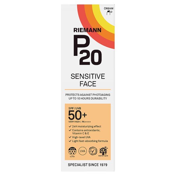 P20 Riemann Sensitive Face Suncream SPF50+ 50G