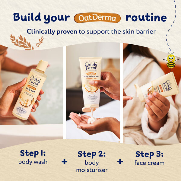 Childs Farm Oatderma Body Moisturiser Fragrance-Free 200Ml