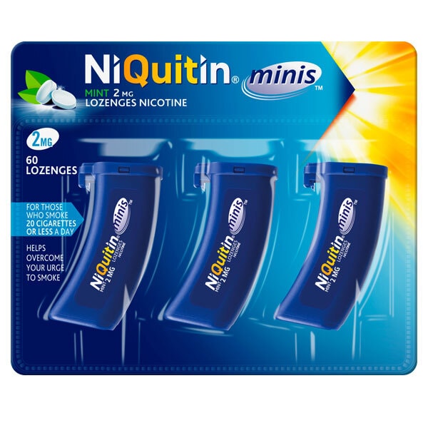 NIQUITIN MINI 2MG LOZENGES X60.