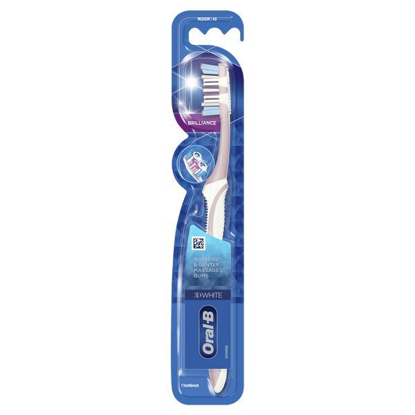 Oral-B 3D White Brilliance 40 Med Manual Toothbrush