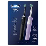 Oral-B Vitality PRO Twin Pack Black/Lilac Electric Toothbrushes