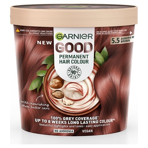 Garnier Good Permanent Hair Dye Auburn Hibiscus Brown 5.5