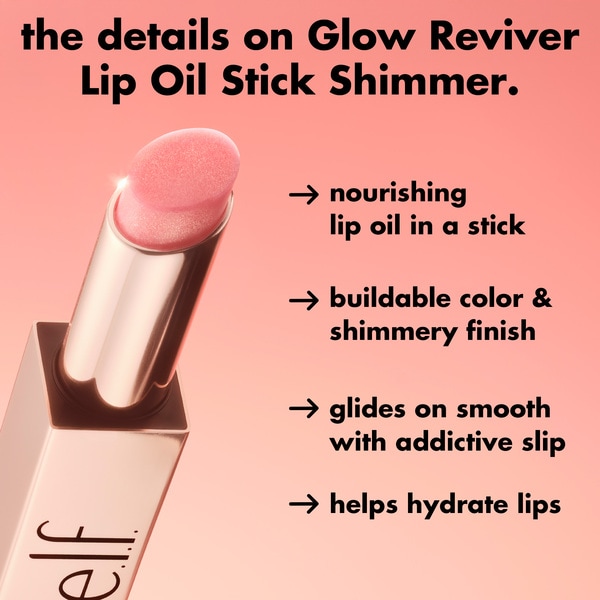 e.l.f. Glow Reviver Lip Oil Stick Shimmer Vanilla Vice
