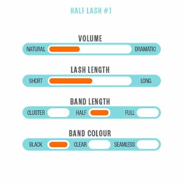 Eyelash Emporium Strip Lash Half Lash 01