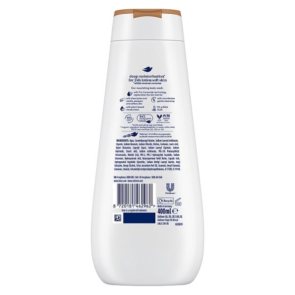 Dove Pampering Advanced Care Body Wash Shower Gel 400Ml