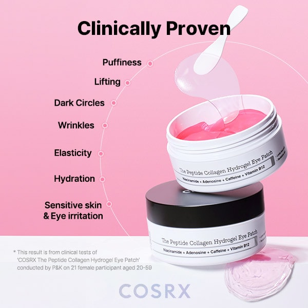Cosrx The Peptide Collagen Hydrogel Eye Patch 60 Patches
