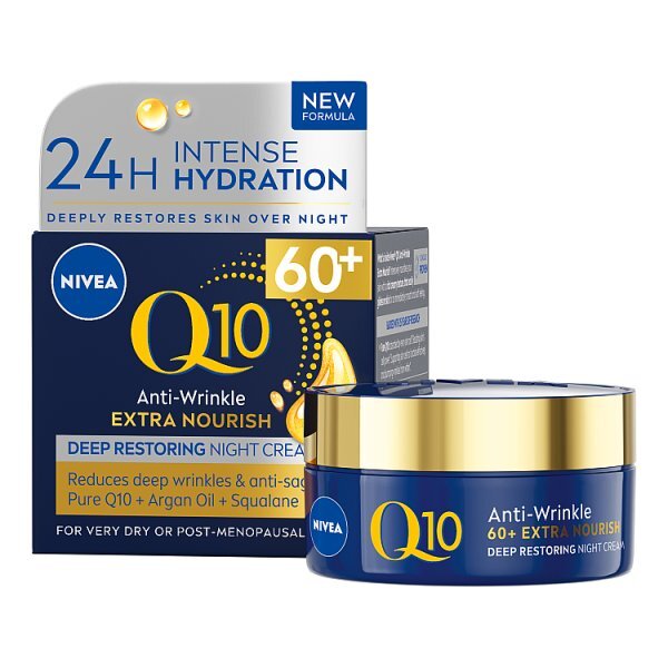 NIVEA Q10 Power 60+ Anti-Wrinkle Night Cream 50ml