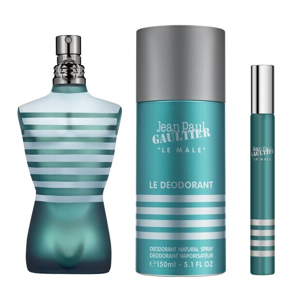 Jean Paul Gaultier Le Male EDT 75ml, 150ml Deodarant & 10ml Mini