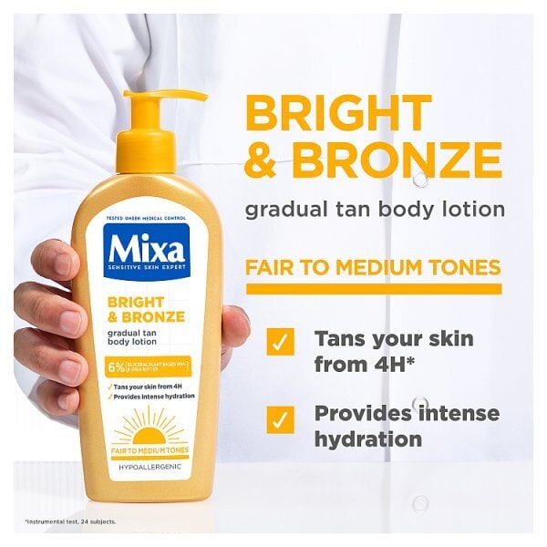 Mixa Niacinamide Bright & Bronze Gradual Tan 250ml