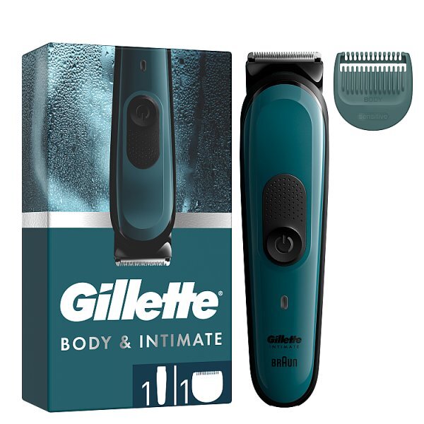 Gillette Intimate Mens Intimate Hair Trimmer i3, Waterproof