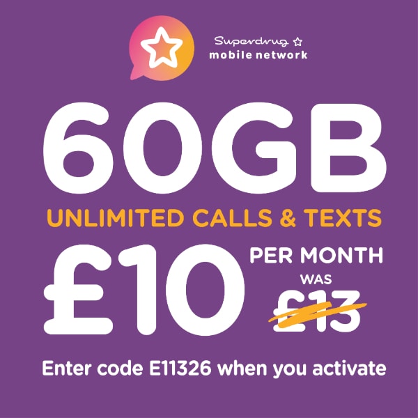 Superdrug Mobile SIM card