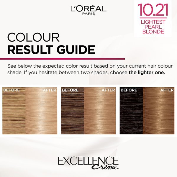 L'Oreal Excellence Crème 10.21 V Light Pearl Blonde Hair Dye