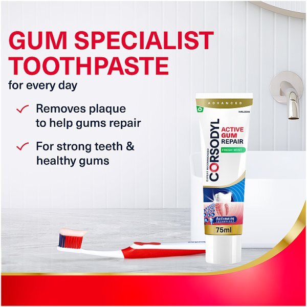 Corsodyl Active Gum Repair Toothpaste 75Ml