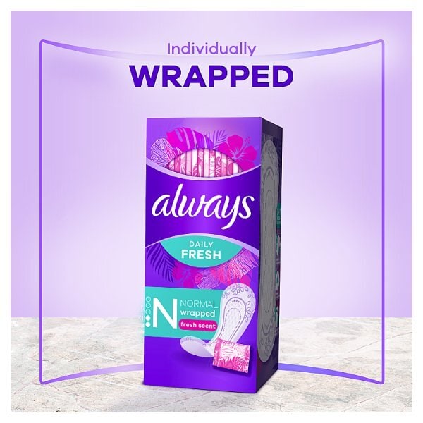 Always&nbsp;Daily&nbsp;Fresh&nbsp;Normal&nbsp;Wrapped&nbsp;Panty&nbsp;Liners&nbsp;x20
