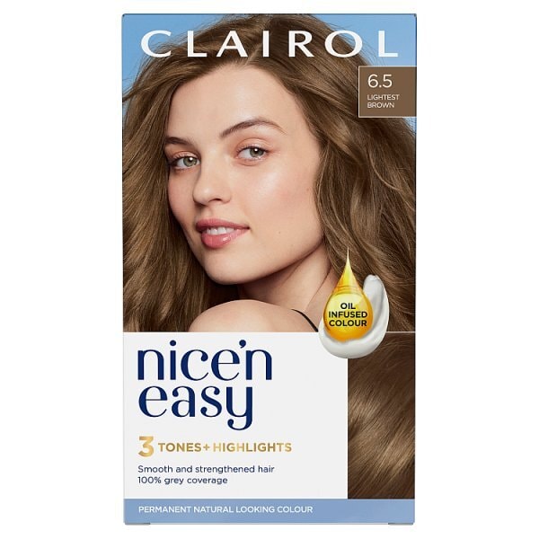 Clairol Nice'n Easy Hair Dye 6.5 Lightest Brown