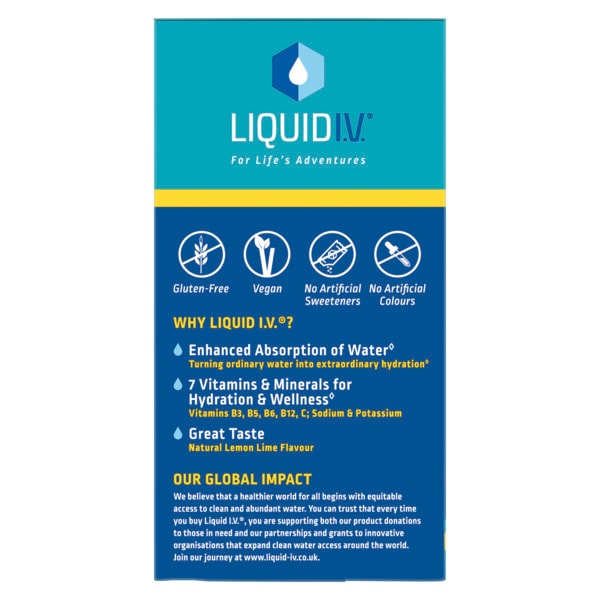 Liquid Iv® Electrolyte Powder Mix Lemon Lime X15