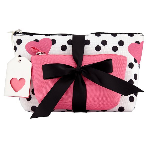 Superdrug Dotty Wash Bag Set.