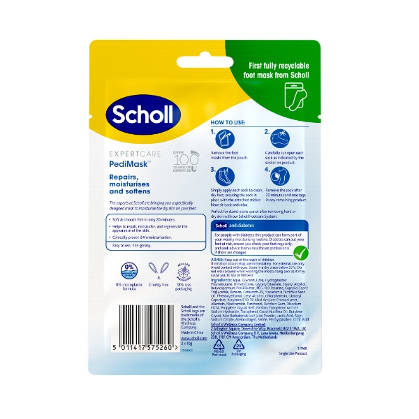 Scholl Expert Care Dry Skin Hydrating Foot Mask Sock