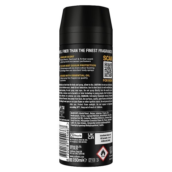 Lynx Fine Fragrance Collection Peach Infusion Premium Body Spray 150ml