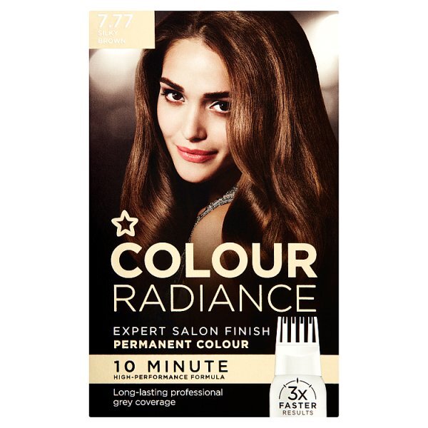 Superdrug Colour Radiance Permanent Hair Dye Silky Brown