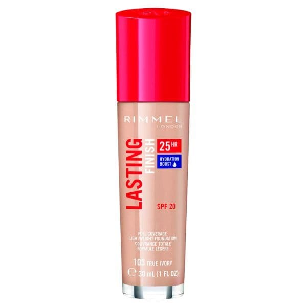 DNR RIMMEL L/FINISH FOUNDATION T/IVORY 30ML