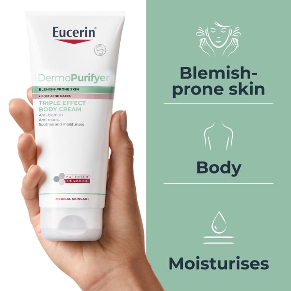 Eucerin Dermopurifyer Triple Effect Body Cream 200Ml