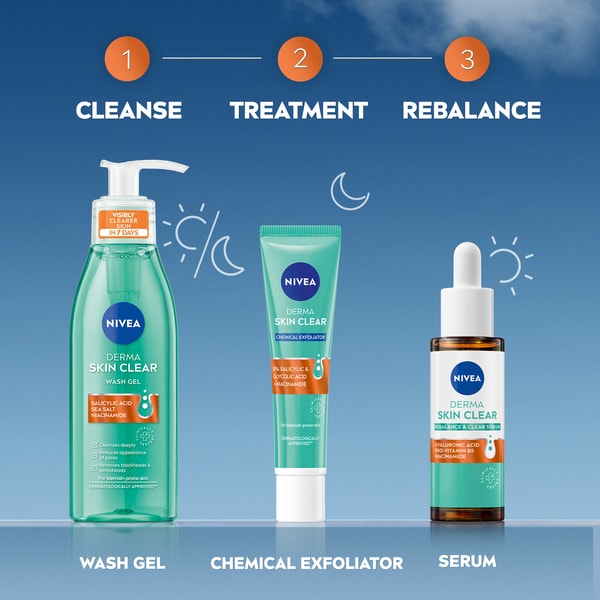 NIVEA Derma Skin Clear Chemical Exfoliator 40ml